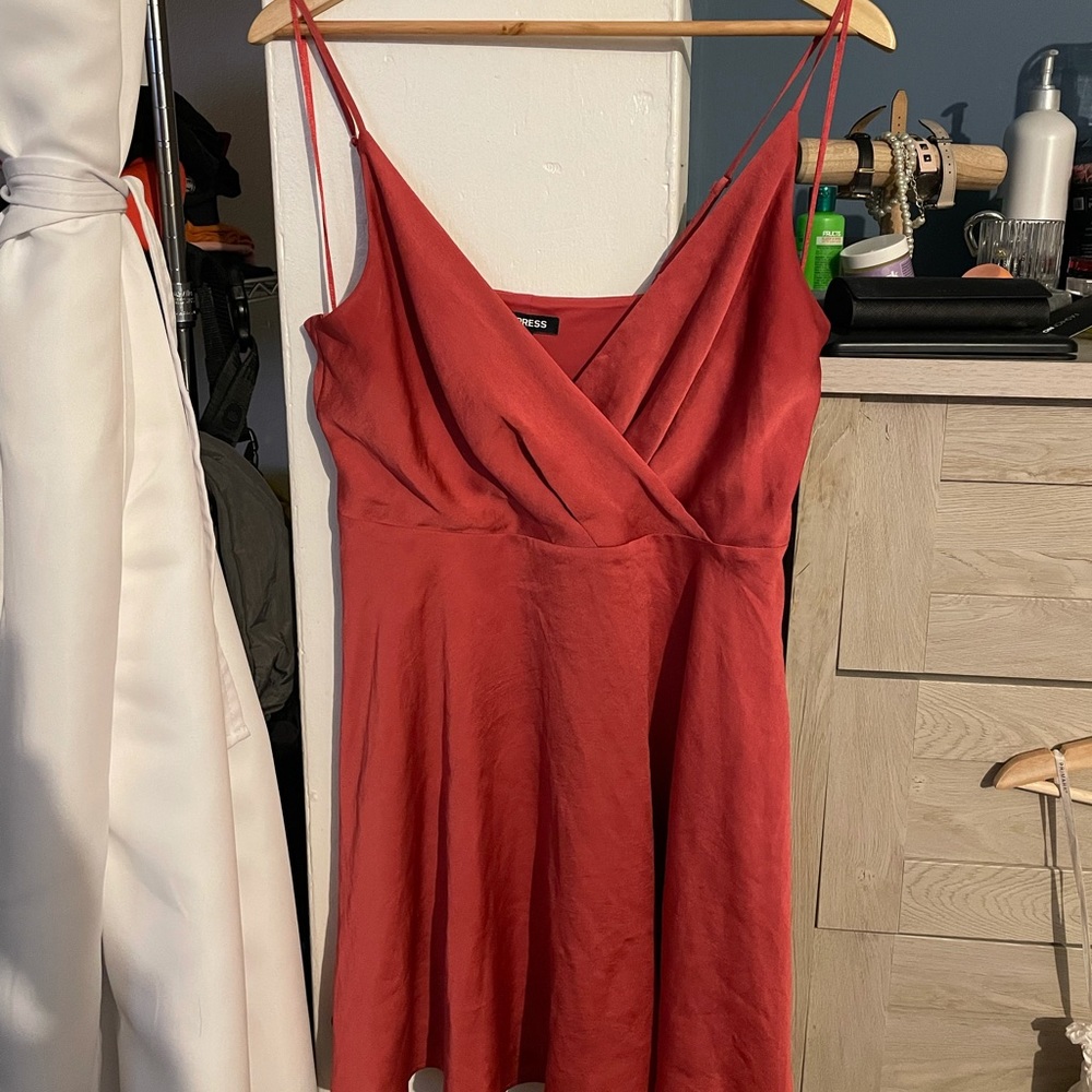 Coral Swing Dress